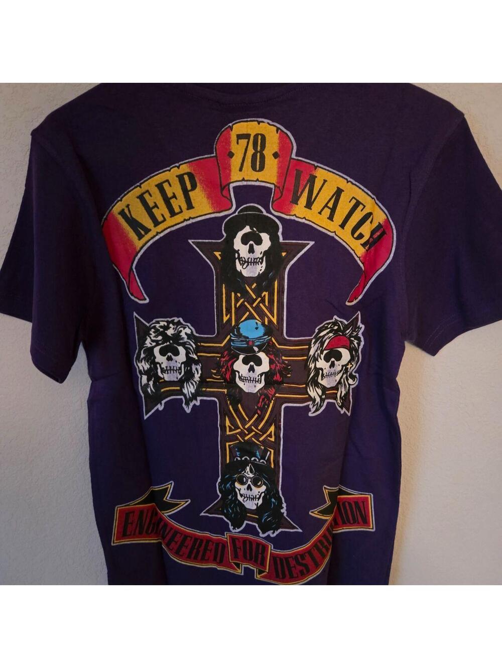 Mishka NYC Men's Purple and Blue Tshirt